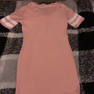 Soft tee shirt body-con dress